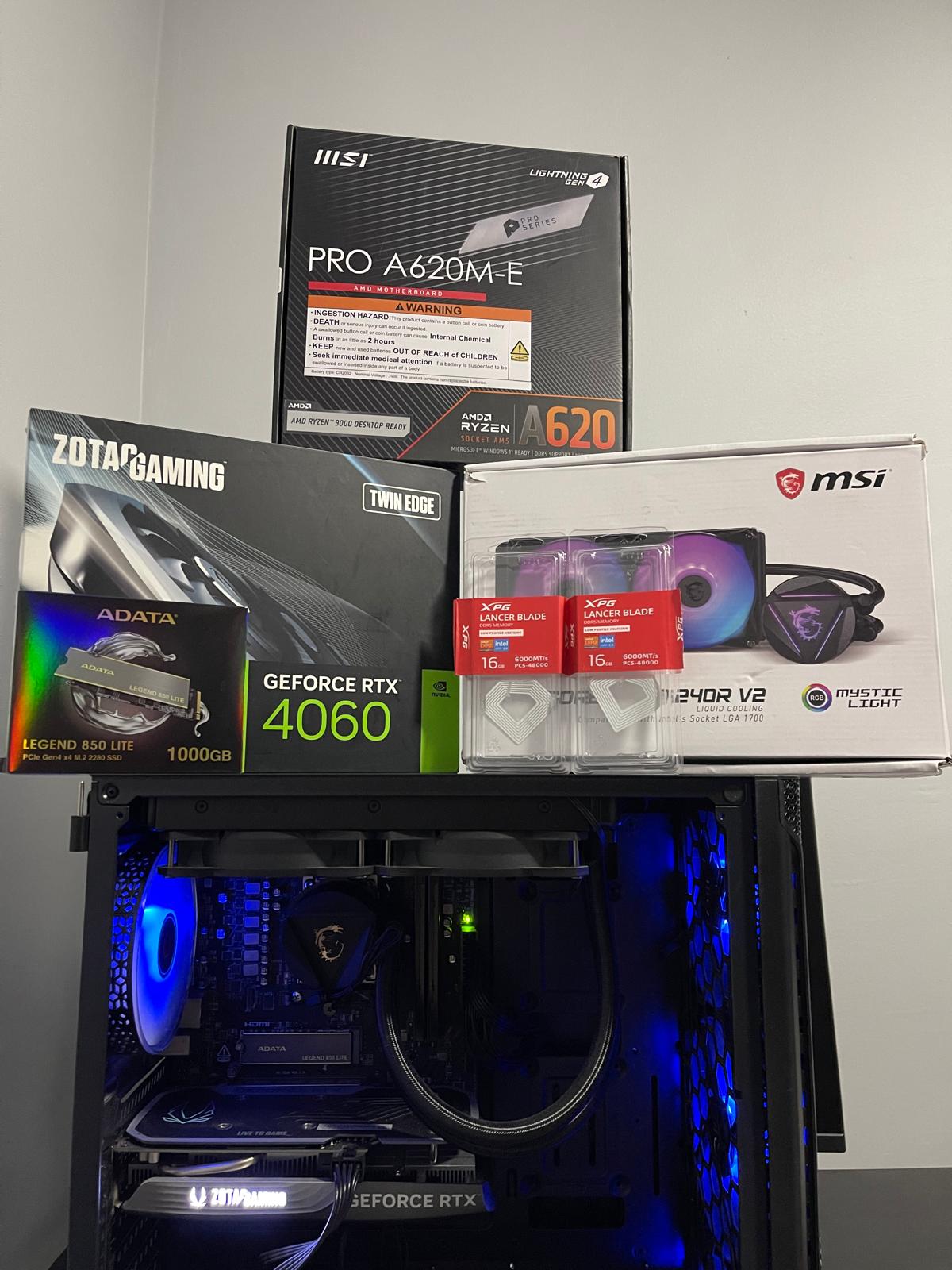 RYZEN 5 7500F | RTX 4060 | 32 GB DDR5 | 1 TB SSD bilgisayar fotoğrafı